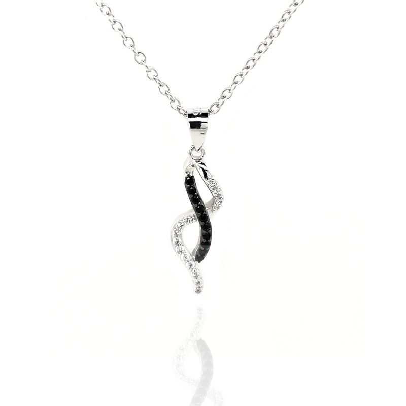 Collier Femme Carador argent 925/000 et oxydes de zirconium bicolores RPS00229