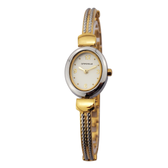 Montre Femme Amporelle Rétro métal bicolore P100554-F2