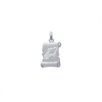 Pendentif Carador signe astrologique Verseau argent 925/000