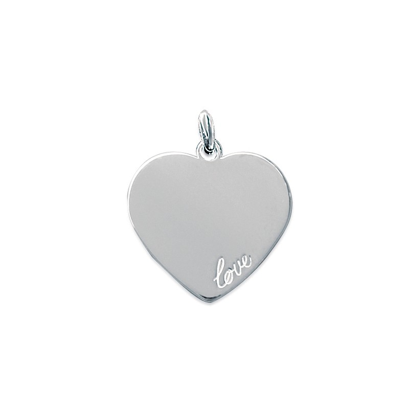 Pendentif Carador Coeur à graver Argent 925/000e