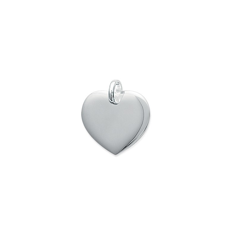 Pendentif Carador Coeur bombé Argent 925/000e