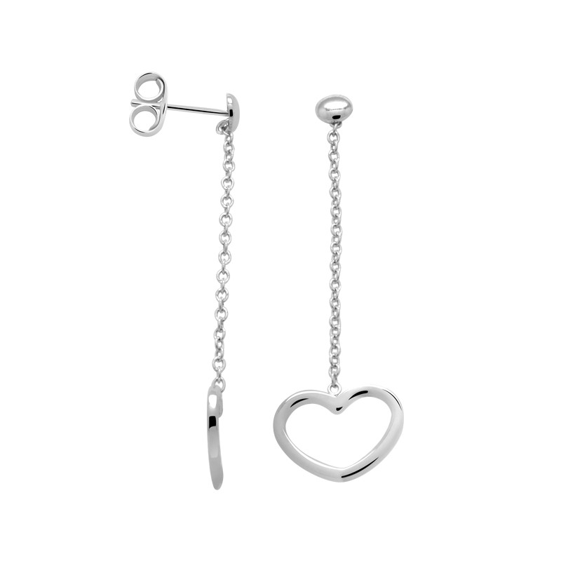 Boucles d'oreilles Femme Carador coeur argent 925/000 MORP1463C