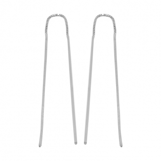 Boucles d'oreilles Femme Carador chainette argent 925/000 MORF8218G