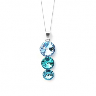 Collier Indicolite Ricochet cristal bleu CO-RICO-211