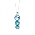 Collier Indicolite Ricochet cristal bleu CO-RICO-211