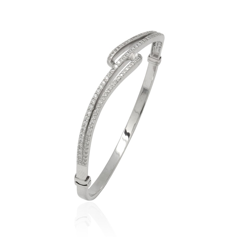 Bracelet Jonc Carador argent 925/000 et oxydes de zirconium ABR2953.5