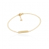 Bracelet femme Carador Rectagle collection graphique en or jaune 375/000 342BR