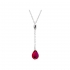 Collier  Baccarat Fleurs de Psydélic rouge irisé 2610122