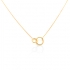 Collier femme Carador cercles collection graphique en or jaune 375/000 330CL1