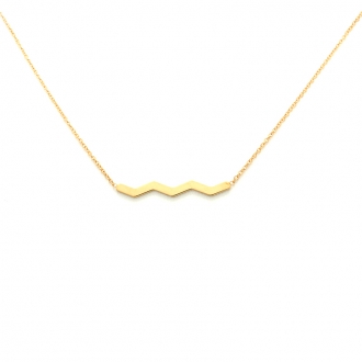 Collier femme Carador Zig Zag collection graphique en or jaune 375/000 356CL