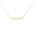 Collier femme Carador Zig Zag collection graphique en or jaune 375/000 356CL