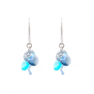 Boucles d'oreilles Indicolite Helen cristal bleu DO-HELEN-207