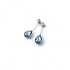 Boucles d'oreilles Baccarat Fleurs de Psydélic aqua miroir 2608368