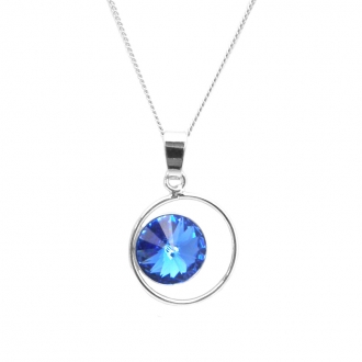 Collier Indicolite Juliette cristal bleu CO-JULI-206