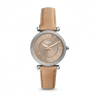 Montre Femme Fossil Carlie cuir sable ES4343