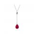 Collier  Baccarat Fleurs de Psydélic rouge irisé 2610122