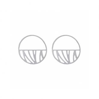 Boucles d'oreilles Les Georgettes Perroquet 43 mm finition argent 70318851600000
