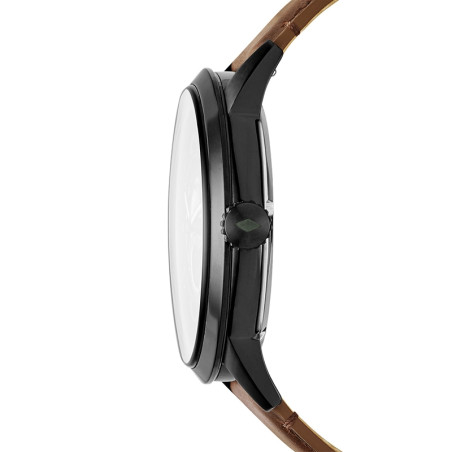 Montre Homme Fossil Townsman automatique cuir marron ME3155