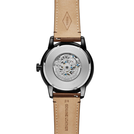 Montre Homme Fossil Townsman automatique cuir marron ME3155