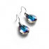 Boucles d'oreilles Baccarat Psydélic scarabée bleu 2109396