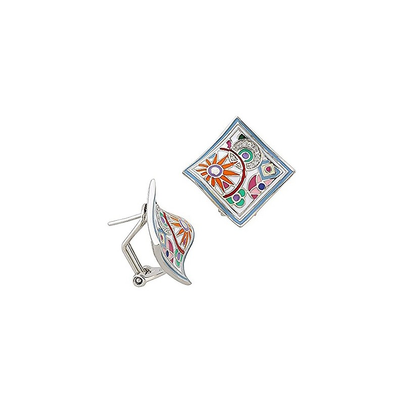 Boucles d'oreilles Una Storia Pashmina argent 925/000 BO12156