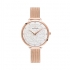 Montre femme Pierre Lannier Eolia acier milanais doré rose 039L908