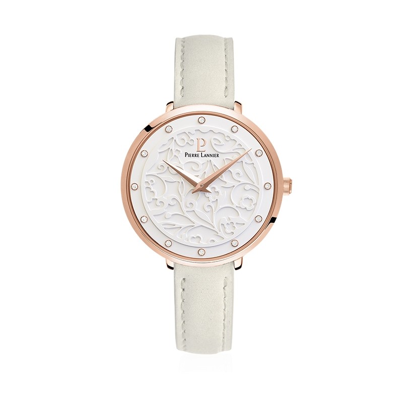 Montre femme Pierre Lannier Eolia cuir beige 041K600