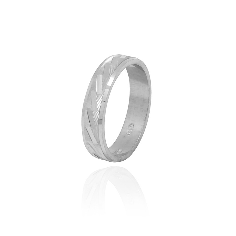 Bague femme Carador anneau ciselage barrette argent 925/000 