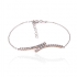 Bracelet souple Silver Pop argent 925/000 blanc et rose et oxydes de zirconium