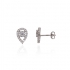 Boucles d'oreilles Carador larme argent 925/000 et oxydes de zirconium