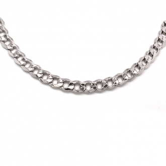 Collier Carador maille gourmette en argent 925/000