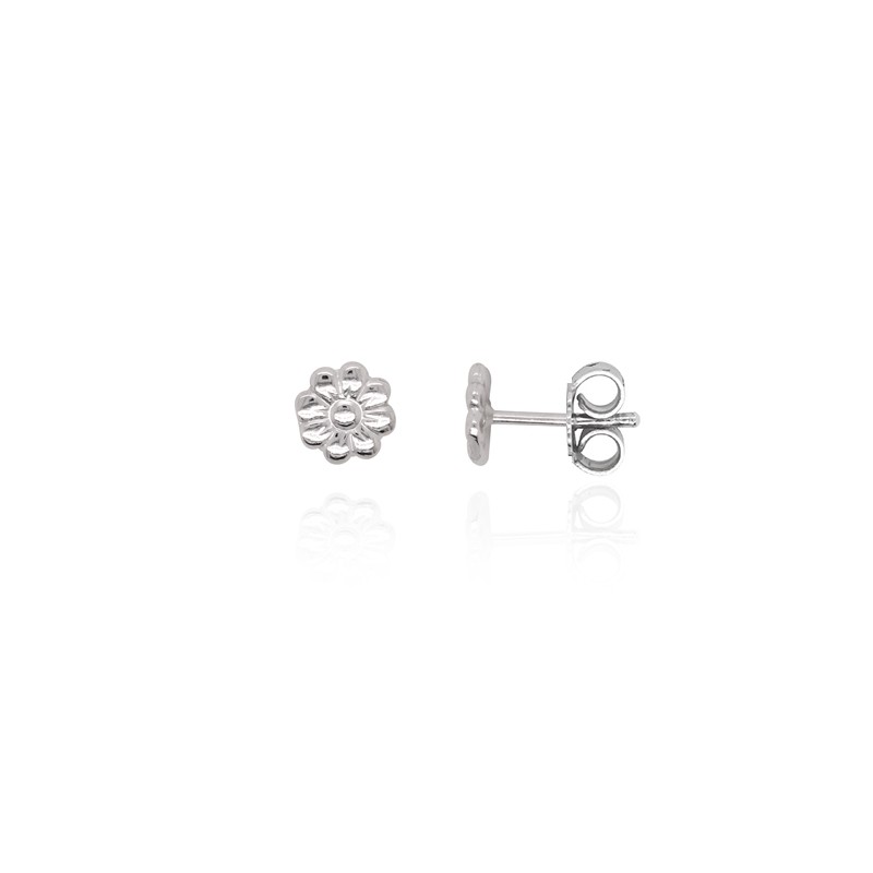 Boucles d'oreilles enfant Carador marguerite argent 925/000