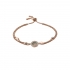 Bracelet Fossil Doré rose et nacre