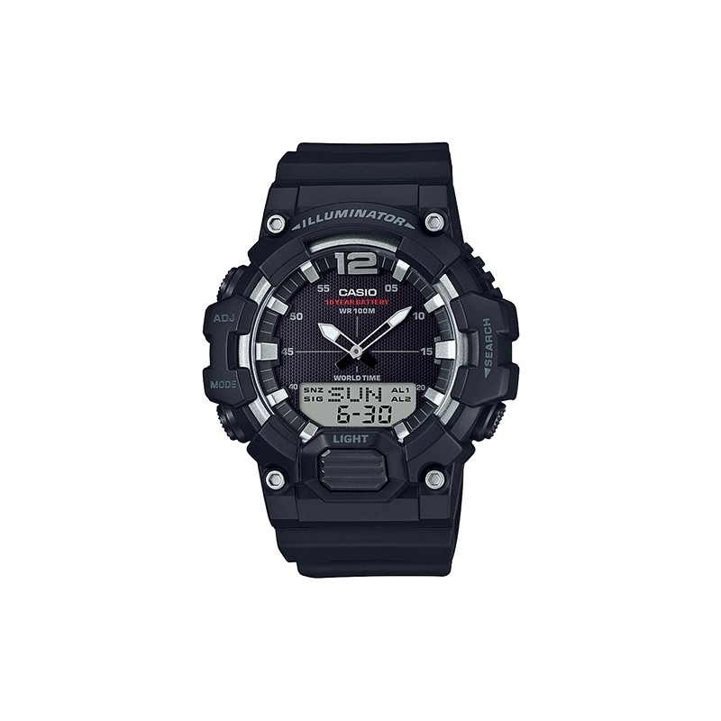 Montre Casio noire cadran noir