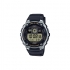 Montre Casio world time noire avec cadran noir