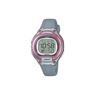 Montre Casio illuminator rose et grise