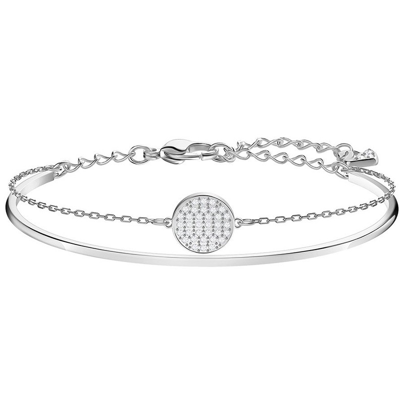 Bracelet Swarovski Ginger blanc, métal argenté 5389044