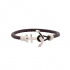 Bracelet Homme Carador Cuir marron 