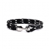 Bracelet Homme Carador corde noire KMA0500