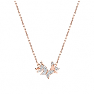 Collier Femme Swarovski Llia blanc, plaqué or rose 5382366