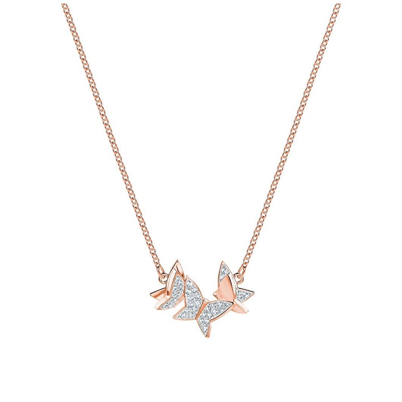 Collier Femme Swarovski Llia blanc, plaqué or rose 5382366