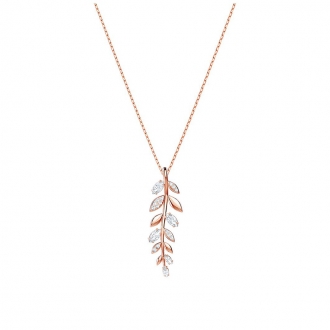 Collier Femme Swarovski Mayfly plaqué doré rose 5409340