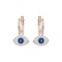 Boucles d'oreilles Swarovski créoles Duo Evil Eye, plaqué or 5425857