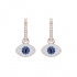 Boucles d'oreilles Swarovski créoles Duo Evil Eye, plaqué or 5425857