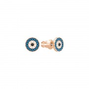 Boucles d'oreilles Swarovski Duo Evil Eye plaqué or rose Boucles d'oreilles Swarovski Duo Evil Eye plaqué or rose