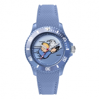 Montre Tintin Ice-Watch bracelet bleu