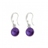 Boucles d'oreilles Indicolite Emily cristal violet BOCR-EMI-539