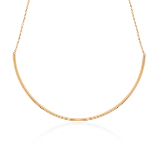 Collier semi rigide Carador en acier doré LSN3623-IPG