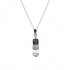 Pendentif Indicolite Pixel 3 carre cristal gris PE-3CARRE-SINI