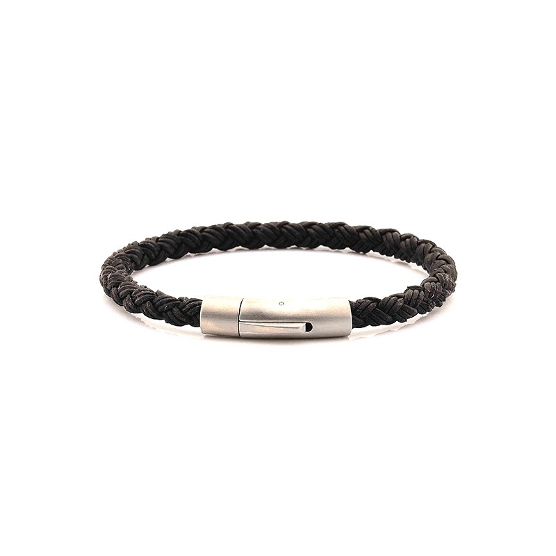 Bracelet Carador noir fermoir mat